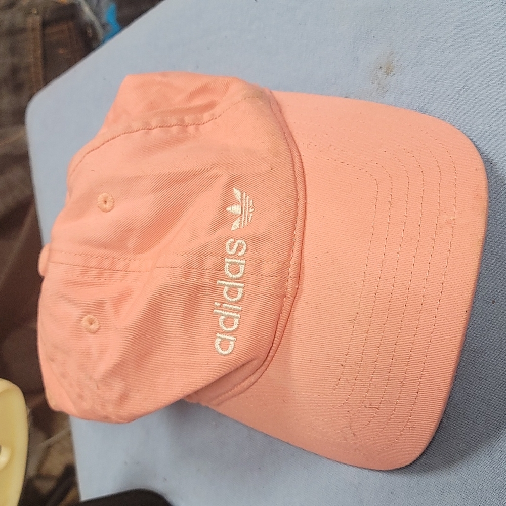 Pink Addidas Strapback hat